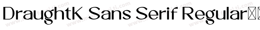 DraughtK Sans Serif Regular字体转换
